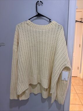 Thick yellow sweater
